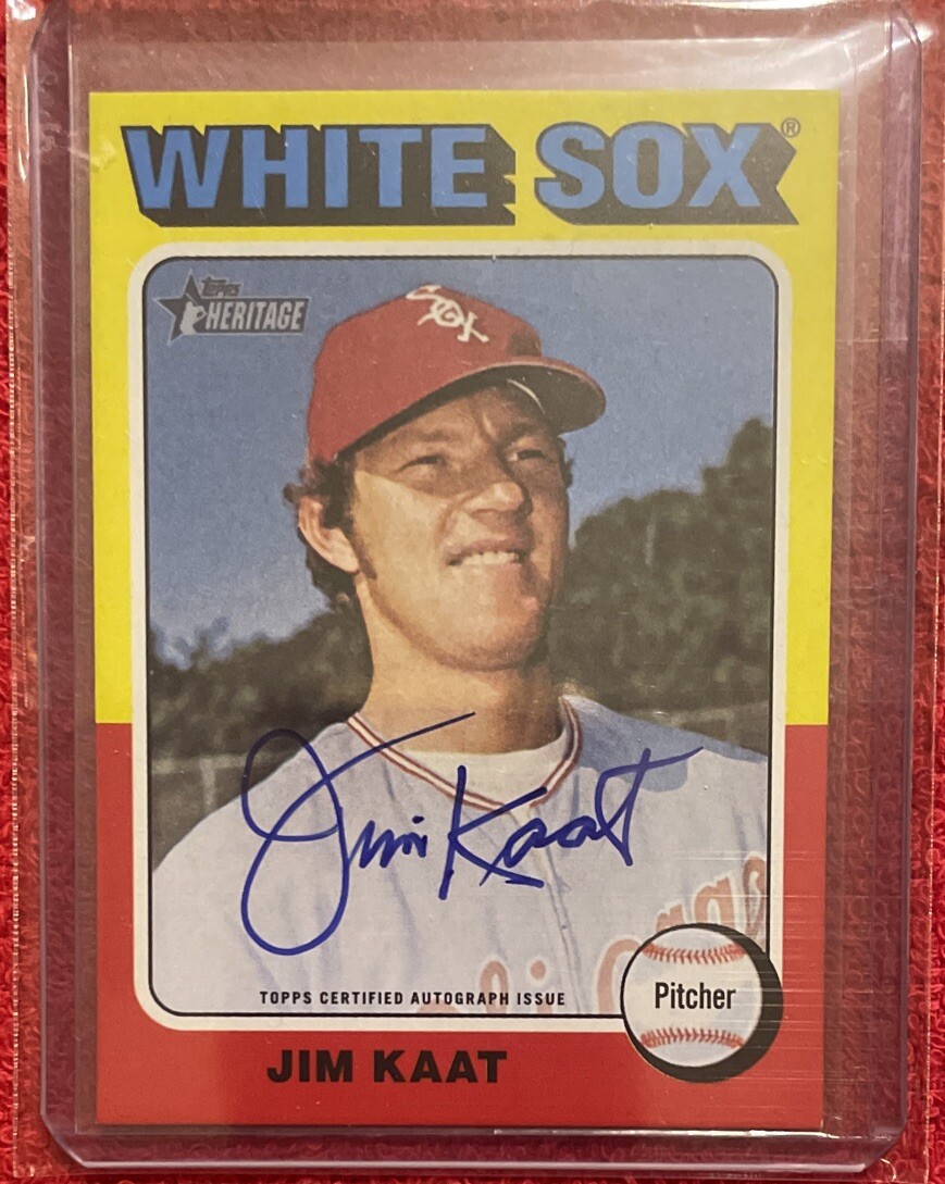 ⚾️ 2024 Topps Heritage Jim Kaat Real One On Card Auto #ROA-JK White Sox
