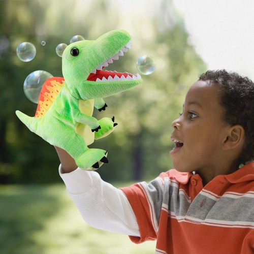 12'' Spinosaurus Dinosaur Hand Puppet Plush Toy For Childrens Imaginative Play - Picture 7 of 7