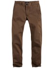 Match Mens Slim Tapered Flat Front Casual Pants 8025 Dark Brown#2 34W x 31L image_2