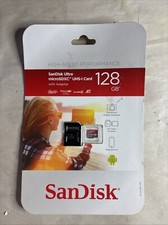 SanDisk SDSQUNC-128G-AJLMA Ultra 128GB 100MB/s microSDXC UHS-I Card New Sealed