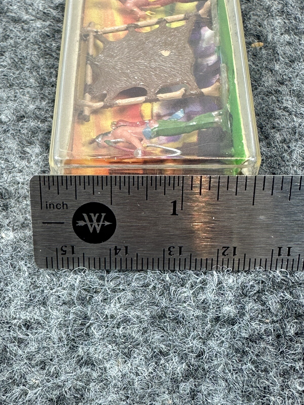 VTG Marx Miniature Masterpieces Western Scene Indians Hand Painted HK