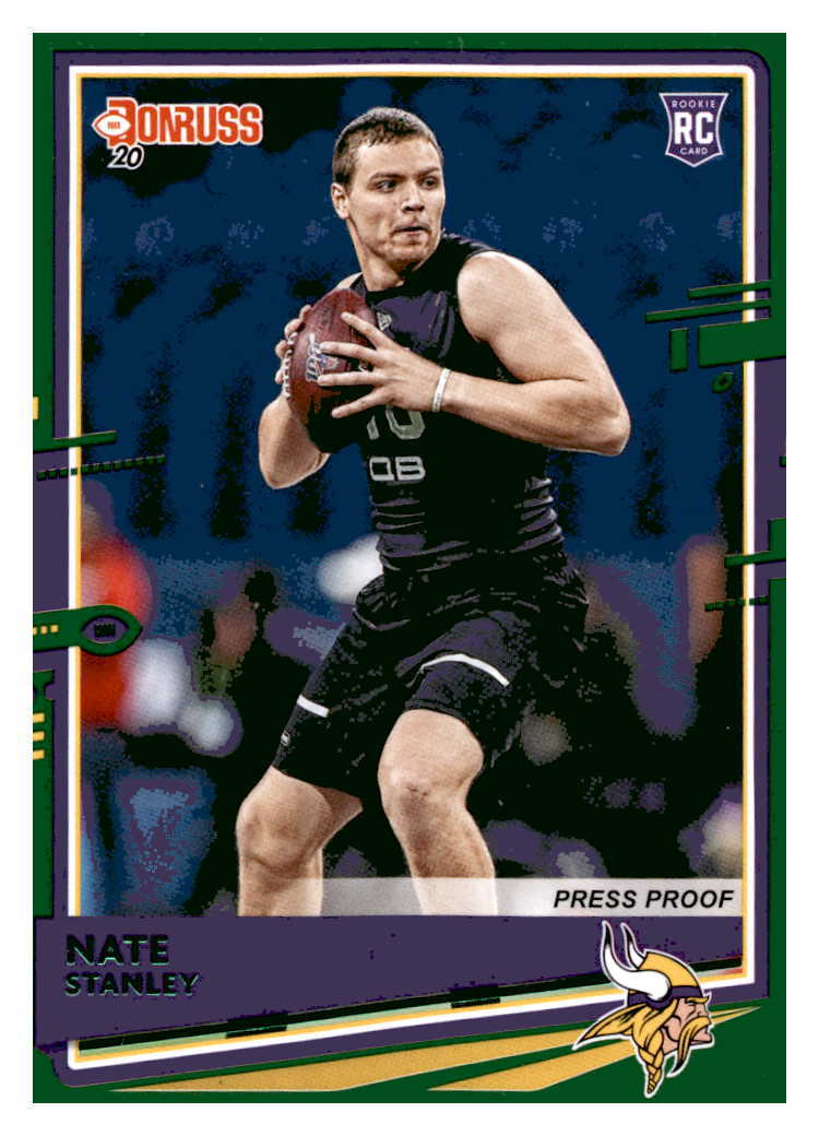 2020 Donruss Press Proofs Green Nate Stanley  300