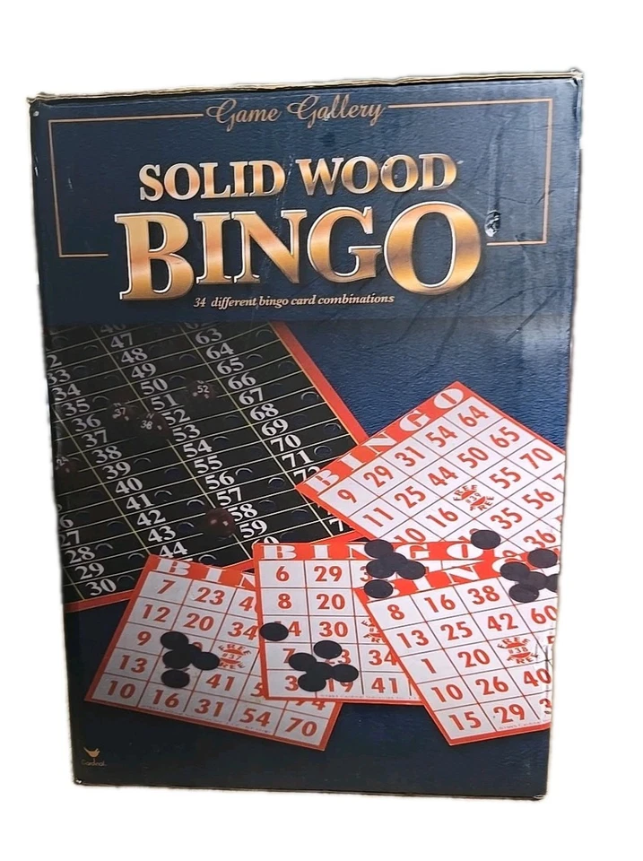 Galería de juegos bingo de madera maciza 34 diferentes combinaciones de cartas bolas de madera marcadores Foto 4 de 4