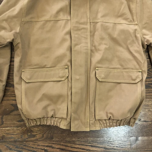 Bulwark Protective Apparel FR Brown Duck Lined Bomber Heavyweight Jacket Men XL image 8