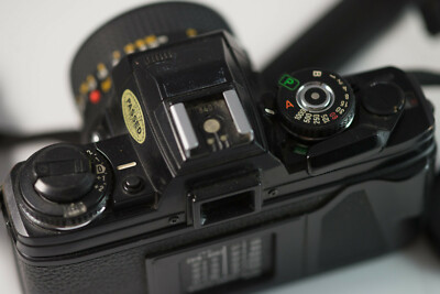 Minolta X700 with Rokkor MD 50mm f1.4 Lens, Strap, Cap