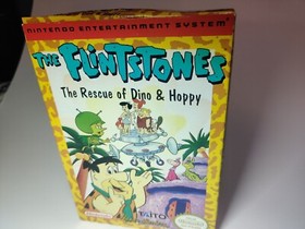 Authentic The Flintstones: Rescue Dino & Hoppy NES BOX and CART Great Condition!