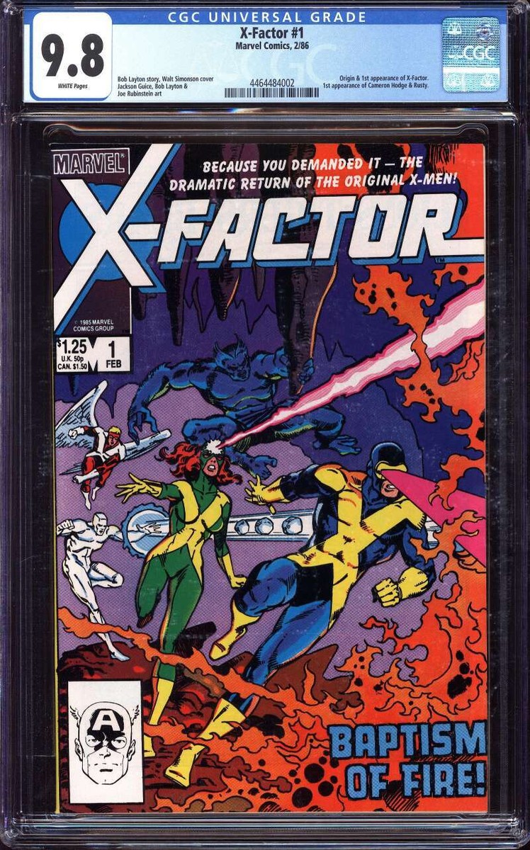 X-factor #1 元X-men CGC 9.6 アメコミリーフ X-FACTOR #1 CGC 9.8 WHITE PAGES // 1ST APPEARANCE X-FACTOR MARVEL