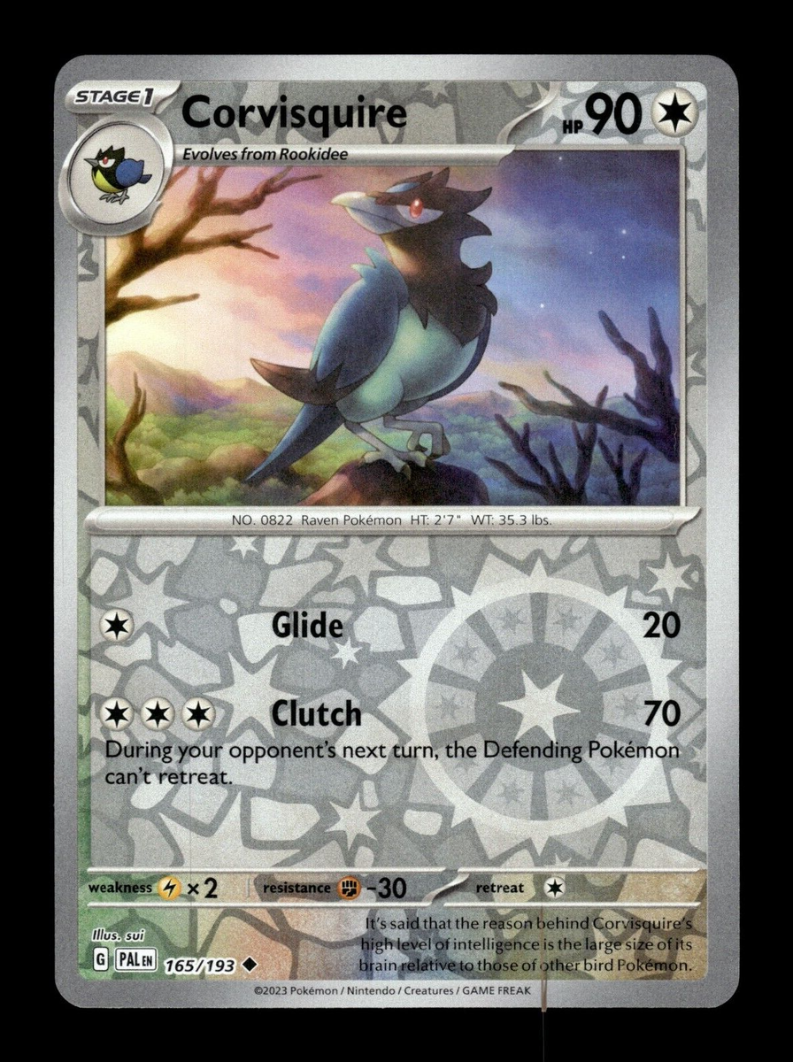 corvisquire pokemon card value Pokemon Paldea Evolved Corvisquire 165/193 Reverse foil