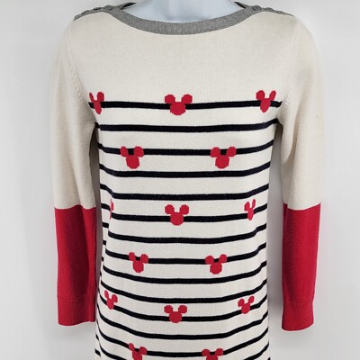 Disney Gap Mickey Mouse Striped Long Sleeve Knit Sweater Dress Youth Size  XL | eBay