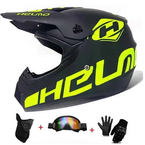 Casco motocross fuoristrada adulto ATV MTB DH DOT omologato integrale UK STOCK - Foto 32 di 47