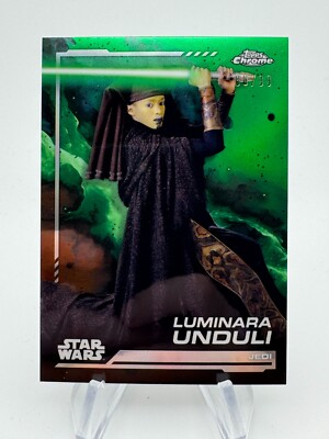 2024 Topps Chrome Star Wars LUMINARA UNDULI Kashyyyk Green Refractor /99 #145