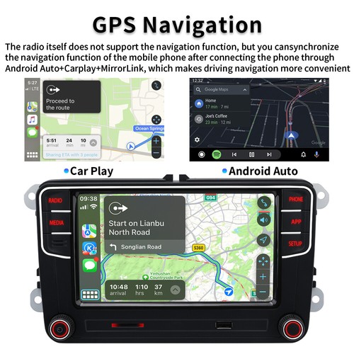 7" RCD780 PRO 187B RCD360 PRO3 NONAME Carplay Android Auto Radio For VW Passat - Picture 9 of 16