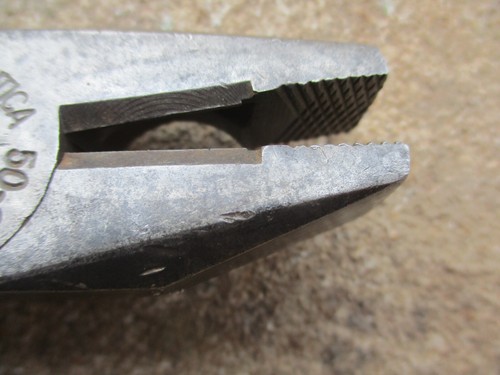 UTICA LINEMAN 8" PLIERS/CUTTERS #50-8 UTICA TOOL MADE IN THE USA NICE - Picture 5 of 11