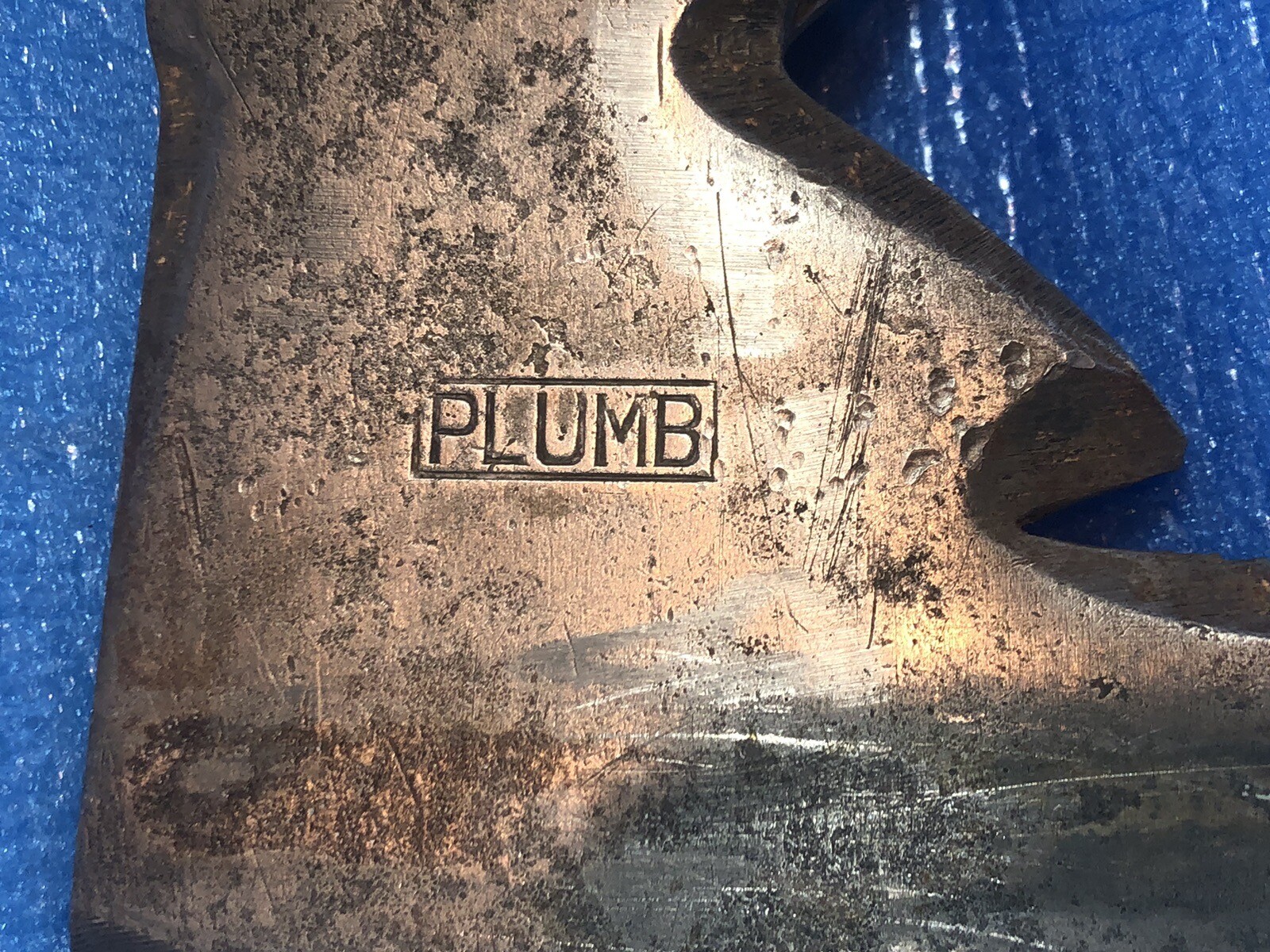 Vintage Plumb Shingle Hatchet Axe & Original 12 3/4" Hickory Handle