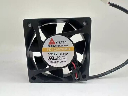 Y.S.TECH FD126020MB 6020 DC12V 0.11A 6CM 2-Pin Cooling Fan - Bild 3 von 4