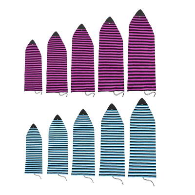 Striped Surfboard Sock Cover Light Board Bag Soft Stretch Shortboard Cover