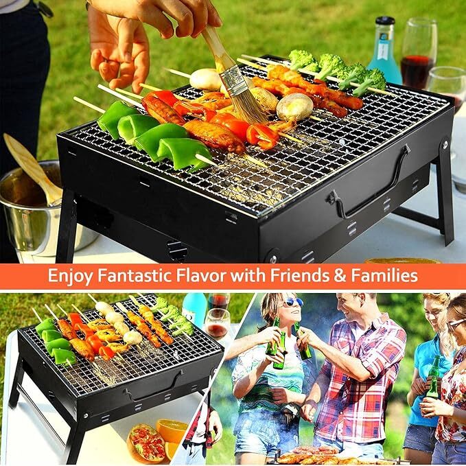 Portable Barbecue Grill Charcoal BBQ Grill Folding Outdoor Portable Barbecue Grill Charcoal BBQ Grill Folding Outdoor