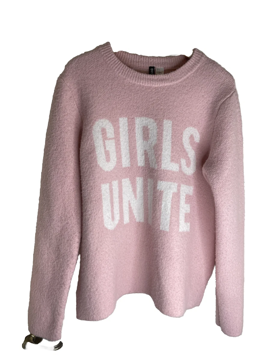 Baby pink oversized sweater cheap