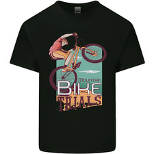 Mountainbike Trials MTB Radfahren Fahrrad Herren Baumwolle T-Shirt