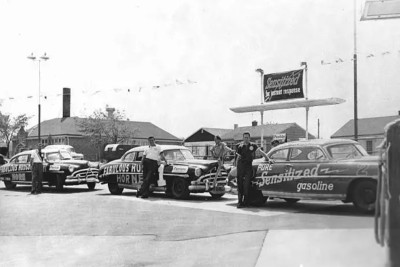 Hudson Hornet Fahrer Frank Mundy Marshall 4x6 Foto 