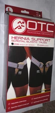 OTC SINGLE HERNIA SUPPORT TRUSS RIGHT Side LARGE/L Gray/Silver (2936/R-L)