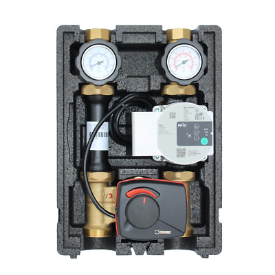 Heizkreis Pumpengruppe mit 3-Wege-Mischer, ESBE ARA661 und Wilo Para STG 25/8-75