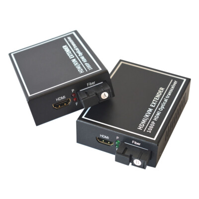 Premium HDMI extenders over single Fiber Optic up 20Km SC Sender Receiver 1Pair