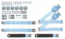 1965-1973 Ford Mustang Shoulder Seatbelt Kit Bench Seat PushButton