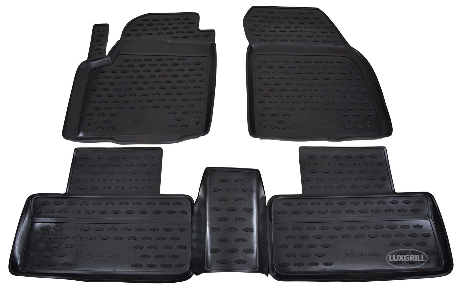 Tapis de sol en caoutchouc sur mesure noir pour Range Rover Evoque 2011-2018