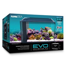 Fluval Sea EVO Marine Aquarium Tank Kit with Reef LED Lights - 52 ltr