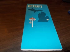 1969 Standard Oil Detroit  Vintage Road Map