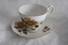 Vintage Regency Yellow Rose Pattern Footed Teacup and Saucer — photo 2
