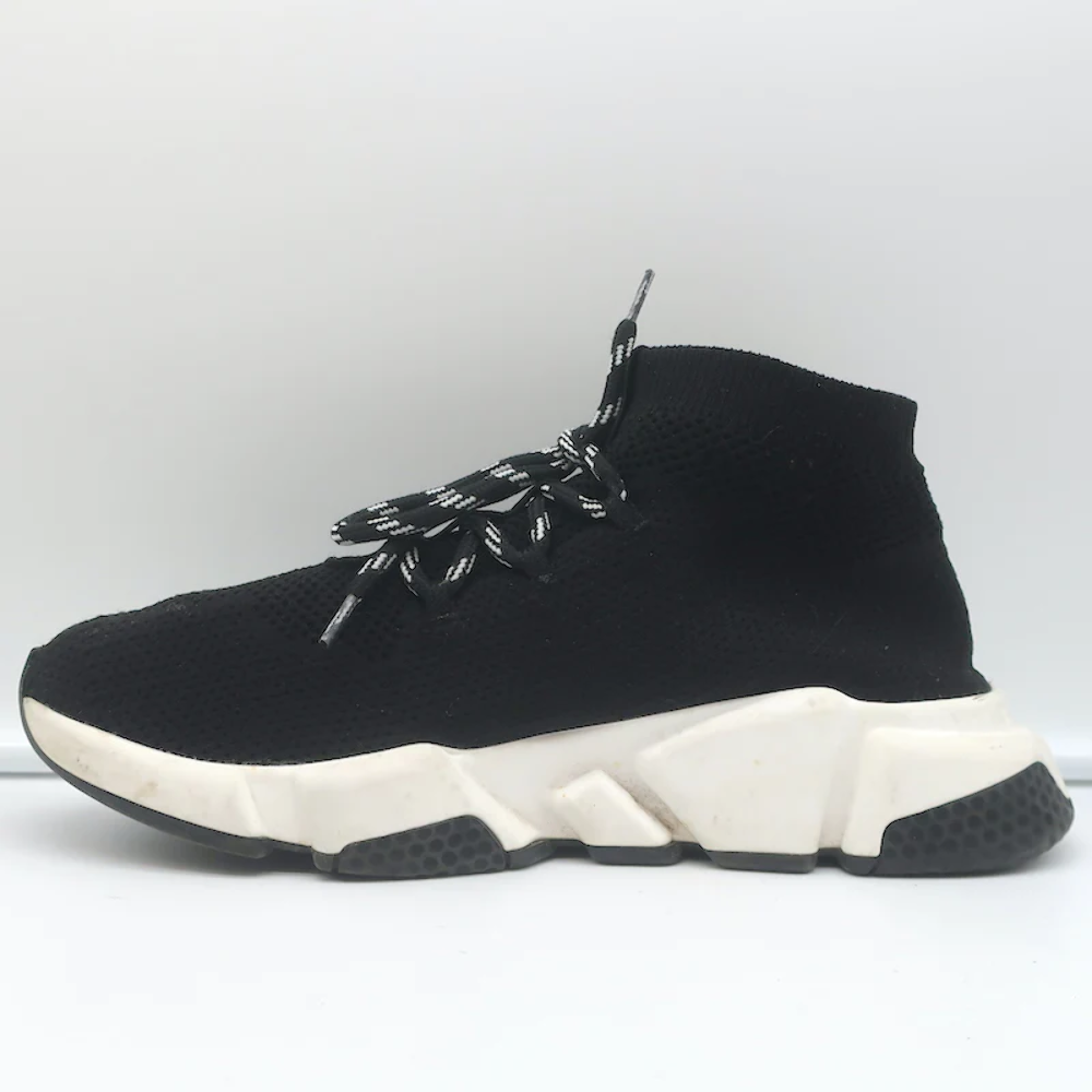 Balenciaga Speed Lace-Up Sock Sneakers Black Knit Size 39 | eBay Balenciaga Speed Lace-Up Sock Sneakers Black Knit Size 39 | eBay