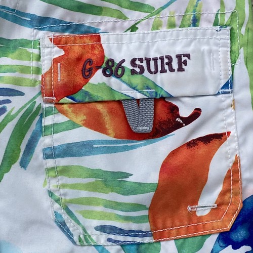 Boys GAP Swimsuits Size 10 Large Swim Trunks Tropical Print G-86 Surf Mesh Lined - Picture 3 of 7
