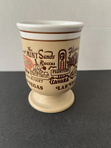 LAS VEGAS Nevada Casinos Resorts Hotels Pedestal Souvenir COFFEE CUP Mug - Picture 4 of 7