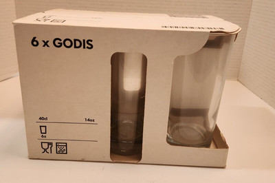 IKEA Godis X6 Glasses Set new in box