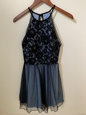 Speechless Juniors 5 Fit & Flare Lace Party Dress Cocktail Semi-Formal Black