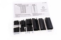 Schrumpfschlauch-Sortiment Schwarz 127 Teile GrößEn 2,0 Bis 13,0Mm