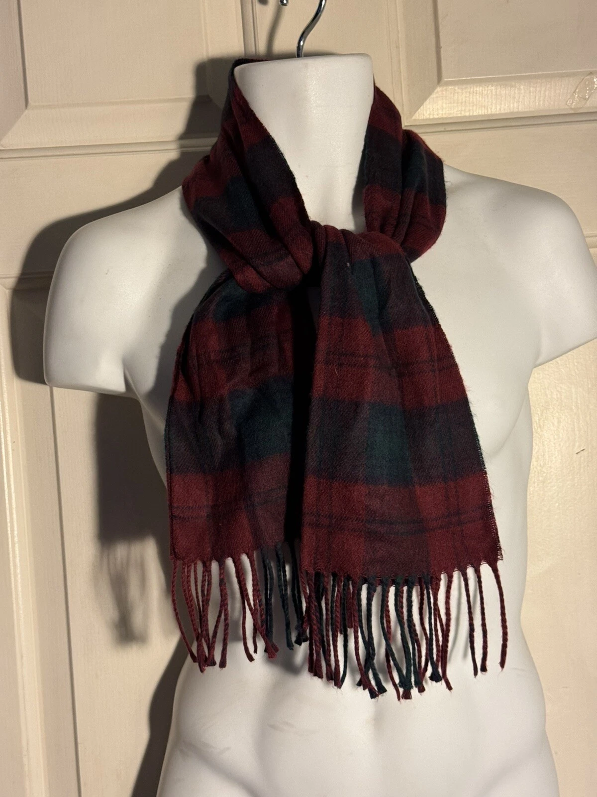 Foulard Christian Dior Cashmaire rouge noir