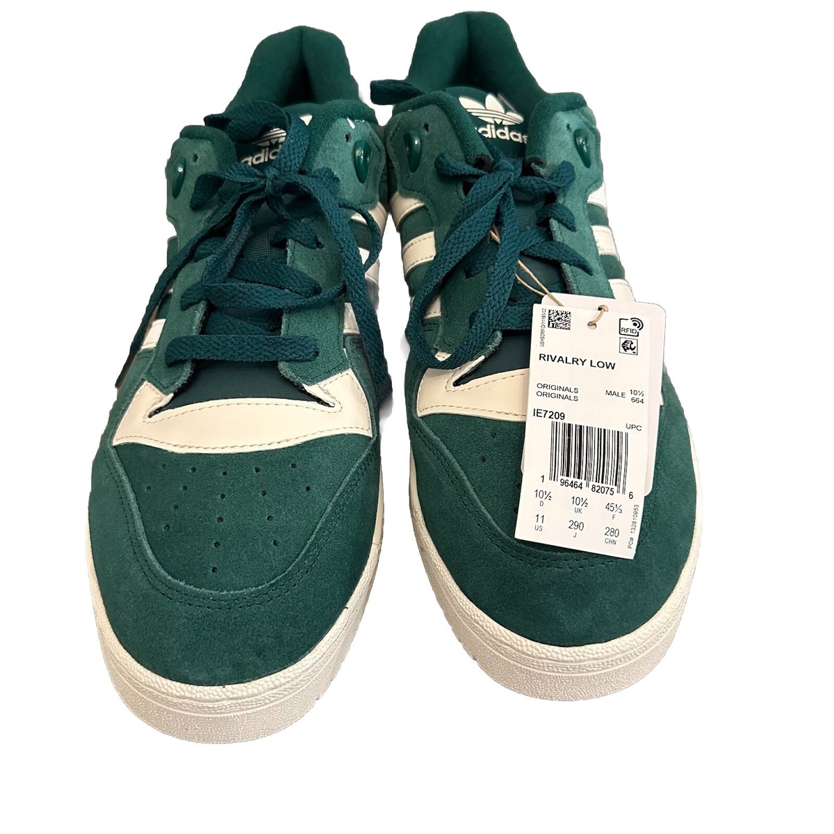 Adidas Rivalry Low Suede Shoes SIZE 11 Collegiate Green Athletic