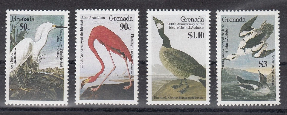 TIMBRE STAMP 4 ILE GRENADE Y&T#1290-93 OISEAU BIRD NEUF**/MNH-MINT 1985 ~E58 - Photo 1/1