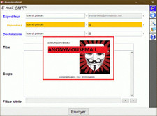 EUROPESOFTWARES ANONYMOUSEMAIL : LOGICIEL ENVOYER DES E-MAILS EN ANONYME