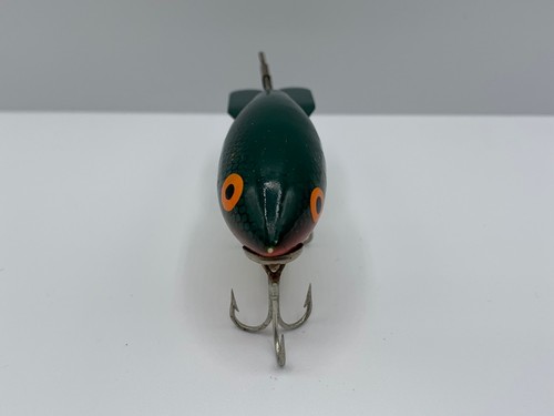 VINTAGE BOMBER LURES BABY BOMBER LURE 200 SERIES COLOR 205 GREEN PERCH - Picture 4 of 7