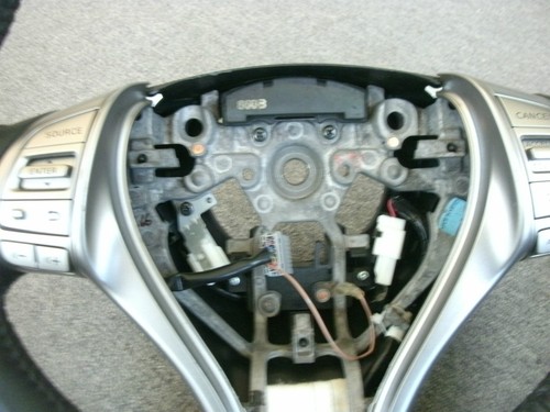BLACK LEATHER HEATED STEERING WHEEL 48430-3TA3A FITS 2013 NISSAN ALTIMA - Foto 7 di 8