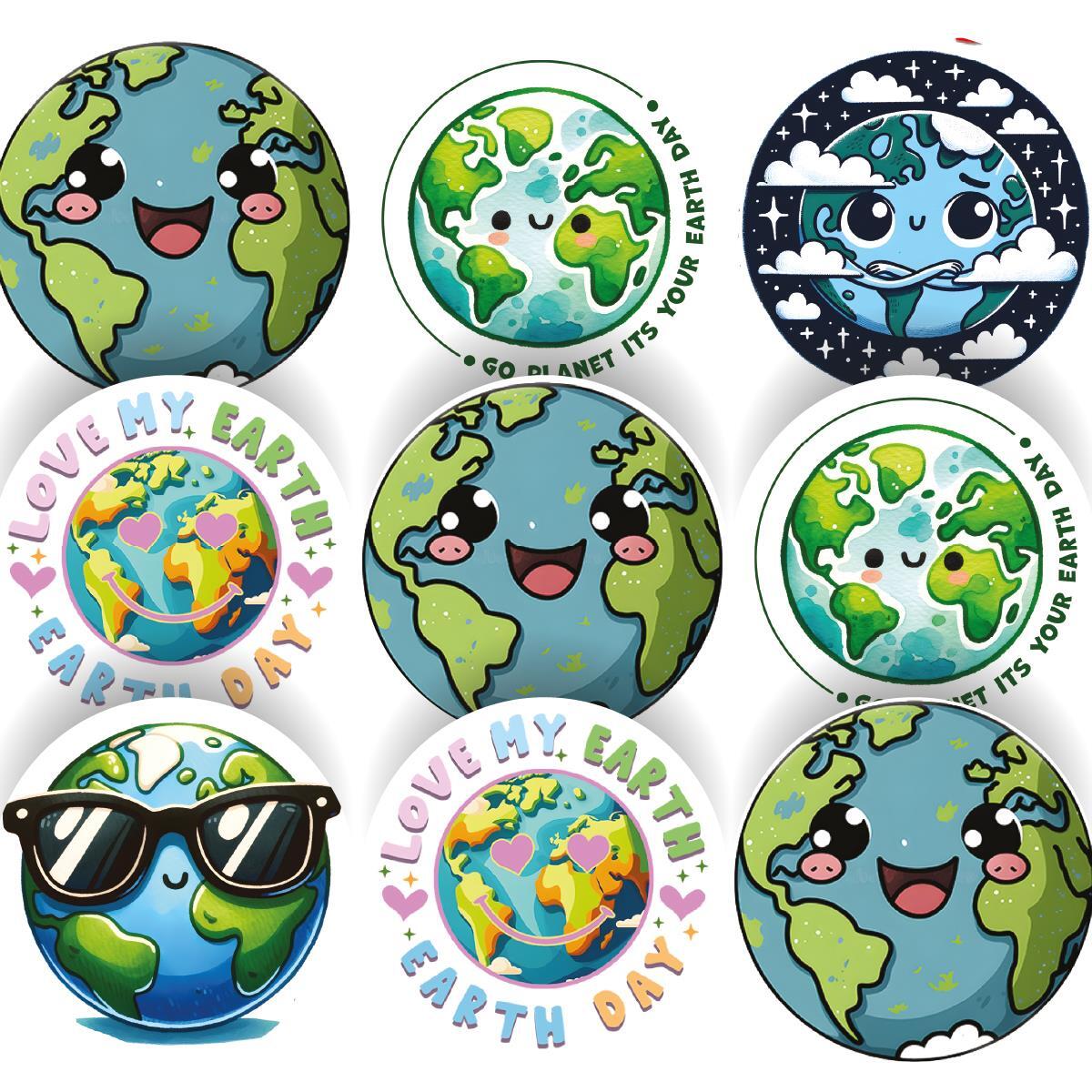 144 World Earth Day Awareness Stickers - 30mm - Teacher Parents School Nursery