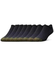 Gold Club by GOLDTOE No Show Men's Adult Low Cut Black/Charcoal Socks 6 PAIRS
