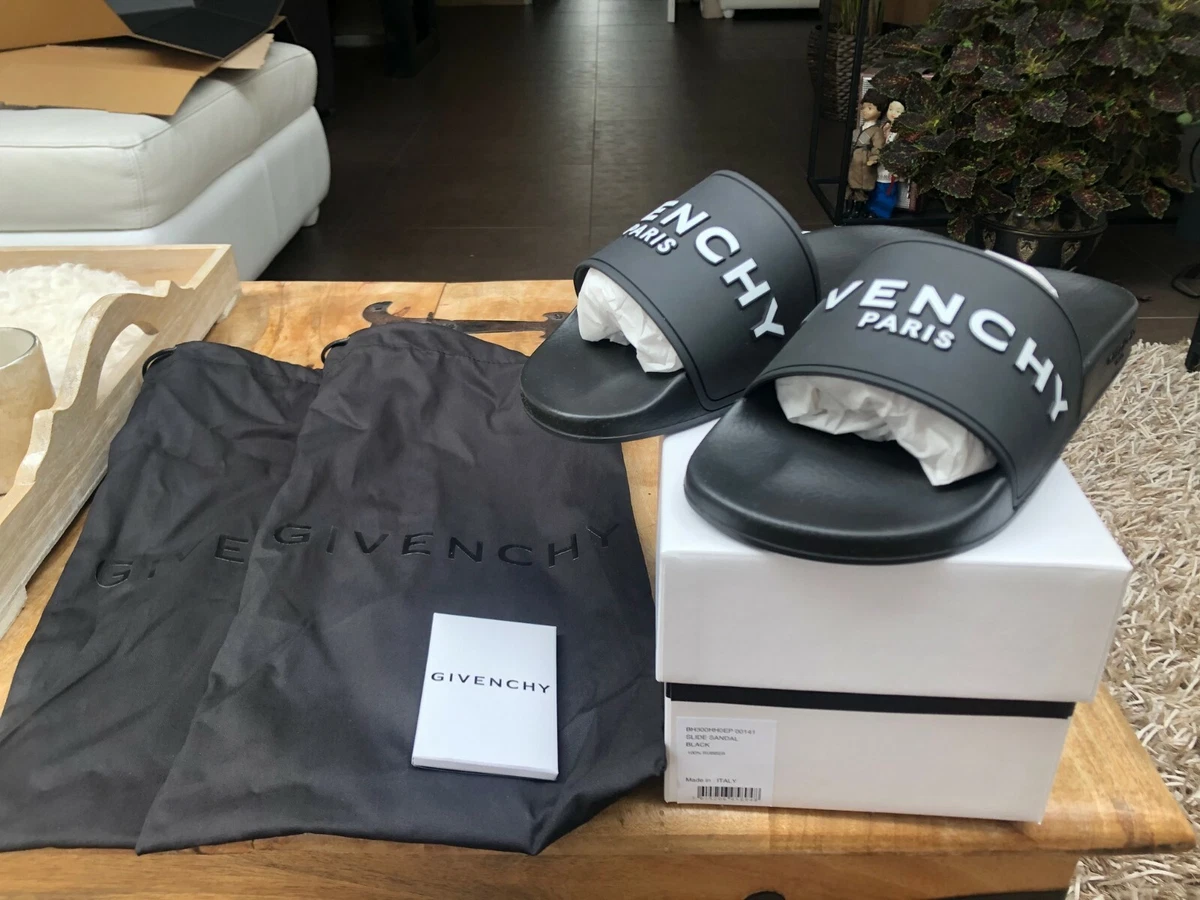 Givenchy Black Slide Sandals New | eBay