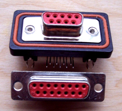 Lot of 2 Harting D-Sub Connectors 11C 09675096758 and 09674154715 11/37