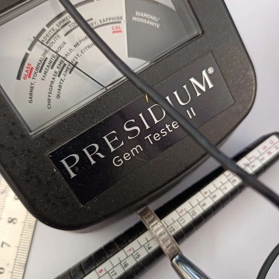 Anel de prata esterlina Eternity Band 6 baguetes quartzo estilo art déco vintage - Imagem 2 de 4