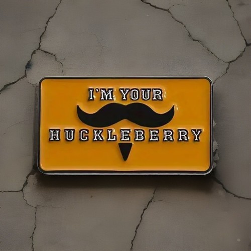I'm Your Huckleberry"" Metall-Emaille-Pin - Neu! Tombstone Film, Doc Holiday Pin - Bild 4 von 4
